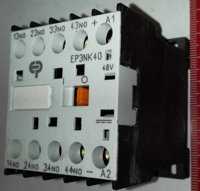 stykač EP3NK40 48Vdc  .. použitý / used  .. cena na dotaz / price on request