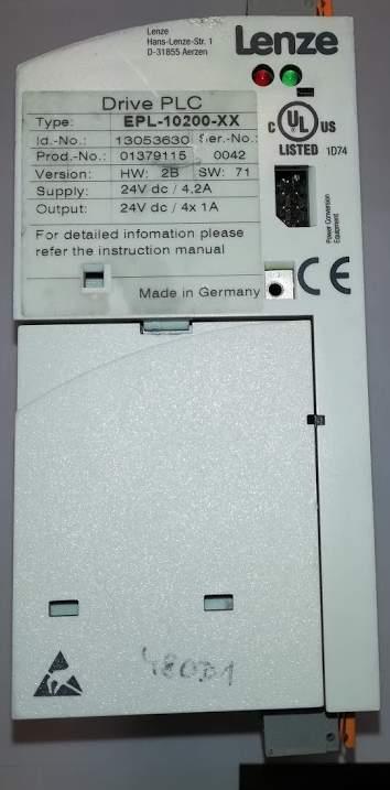 EPL-10200-XX LENZE .. použitý / used .. cena na dotaz / price on request