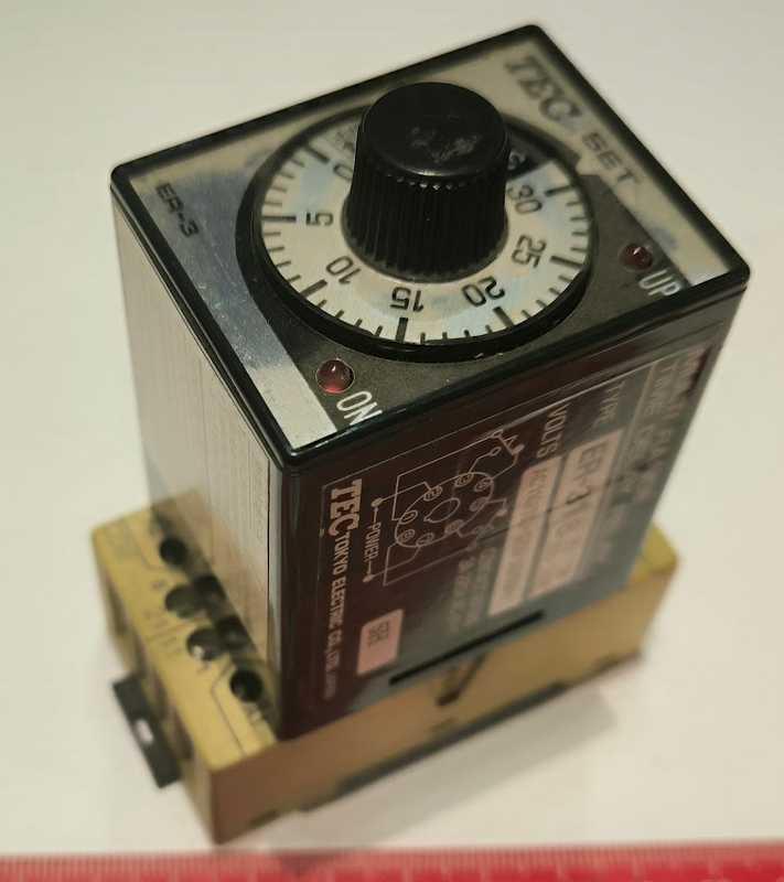 TEC Multi Range Time Delay Relay Type ER-31B Timer 3S-3M 30S-30M  .. cena na dotaz / price on request