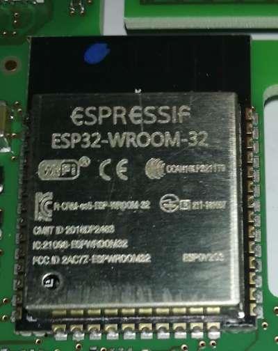 ESP-WROOM-32 WiFi/WLAN+Bluetooth Modul - ESPRESSIF - modul zapájen na desce