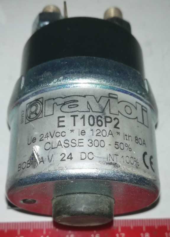 ET106P2 - 24V 80A - RAVIOLI relé   .. cena na dotaz / price on request