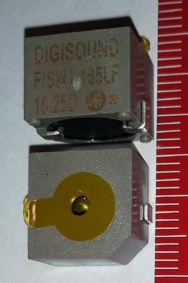 F/SWI-165LF  Audio Buzzer 8VDC 15VDC 30mA 12VDC 85dBAdBA 2000Hz to 2600Hz Surface Mount Solder Pad