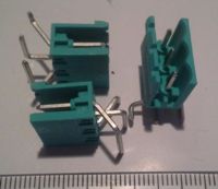 konektor 3 pin, zelený .. balení 16ks za 30Kč