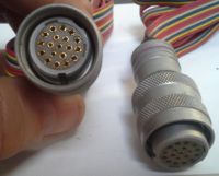 konektor šroubovací 19 pin s plochým kabelem   .. cena na dotaz / price on request