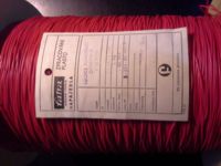 izolační trubička 0,5x0,25mm  červená,  balení 2 kg za 150Kč