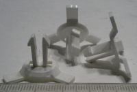 plastový držák, průhledný, balení 50ks za 50Kč