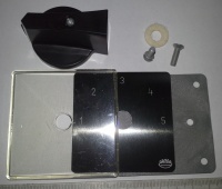 štítek OBZOR 1-5 s knoflíkem, sada, nepoužité