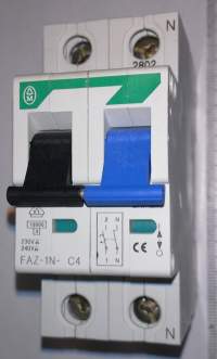 FAZ-1N-C4 - 1+N-polig 10kA circuit breaker MOELLER