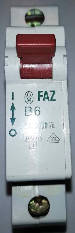 není skladem - jistič FAZ B6