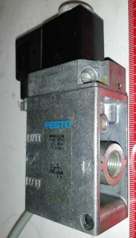 FESTO sestava (111) z demontáže - MFH-3-1/4 (9964) + MSFG-24/42-50/60 (4527) + konektor  .. použitý / used
