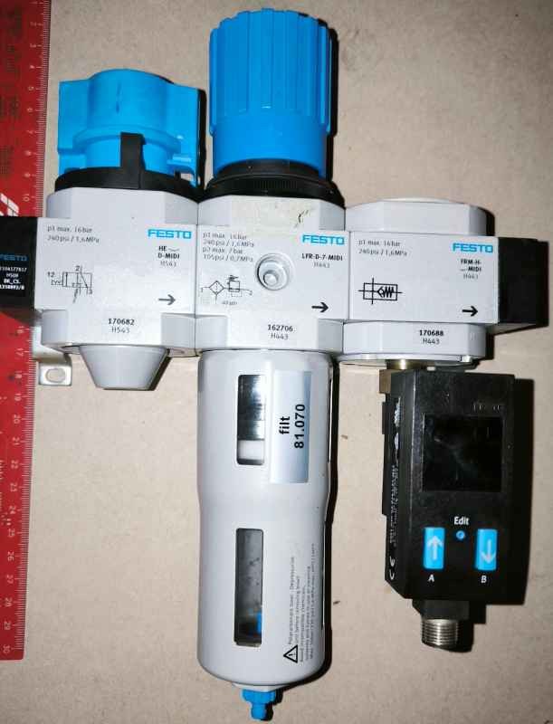 FESTO sestava (134), dle foto - na díly, použité