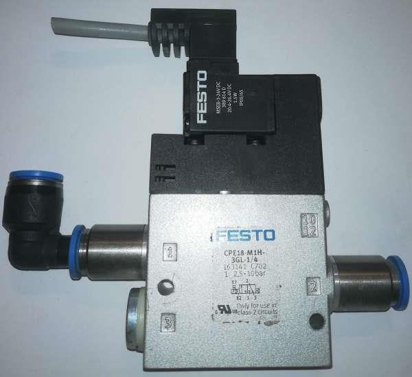 FESTO sestava CPE18-M1H-3GL-1/4 + MSEB-3-24VDC, demontáže