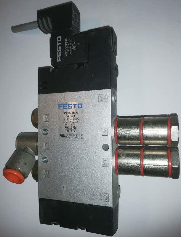 FESTO sestava CPE18-M1H-5L-1/4 + MSEB-3-24VDC, demontáže