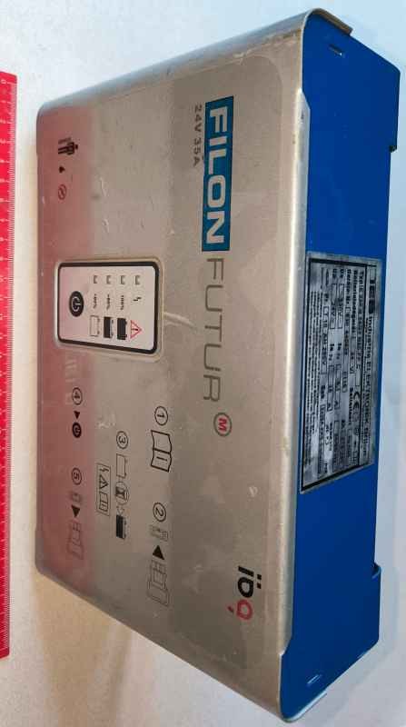 Nabíječ Filon Futur E230 G 24/35 B50-FP C - 230V / 24V 35A  .. použitý / used .. z demontáže, ustřižená kabeláž