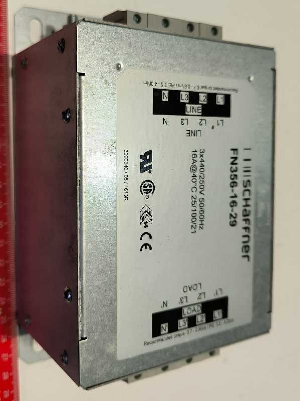 FN356-16-29 - Síťový filtr 16A 440V, SCHAFFNER