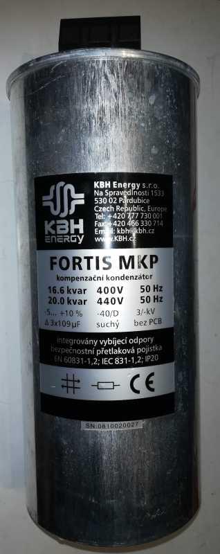 kompenzační kondenzátor FORTIS MKP 3x109uF