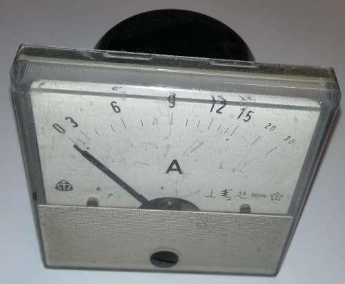 FP80 - stupnice 0-30A, zachovalý