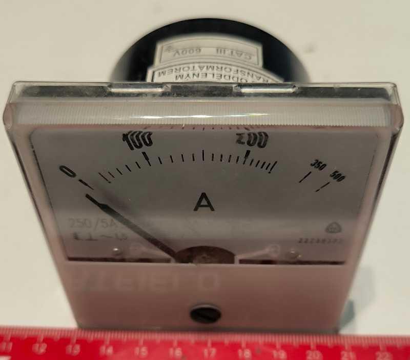 FP80 METRA, 250/5A, rozsah 250A, starší, bez bočníku, netestován, jako nový