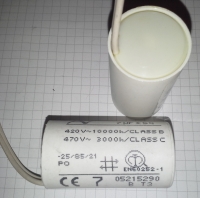 odrušovací C - 7uF 420Vstr