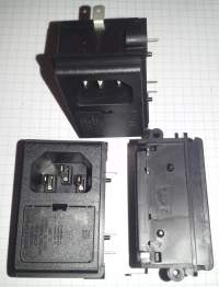 konektor napájecí s pojistkovým držákem, Schurter KP101