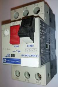 Telemecanique GV2-M06 1-1,6A thermal-magnetic motor circuit breaker