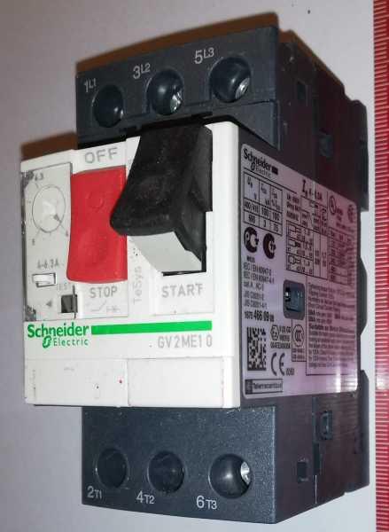 GV2ME10 .. Motorový jistič
