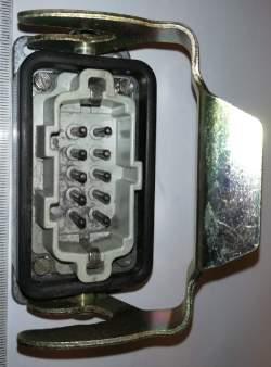 pouzdro H-B10-Ag + konektor H-BE 10.1921 16A 380V  .. cena na dotaz / price on request