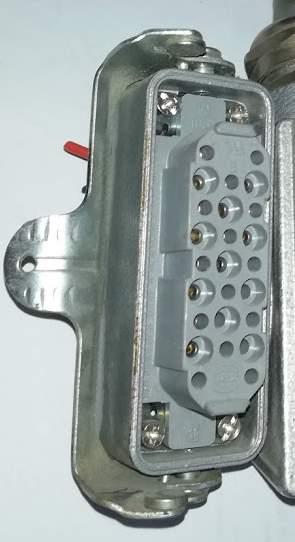 HAN-D25F   HARTING 10A 250V -  použitý / used, samice, osazeno 16pin