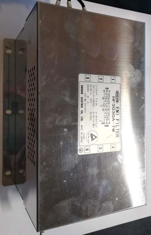 Soshin HF3030A - TM EMI noise filter, AC250V, 30 A , použitý / used   .. cena na dotaz / price on request