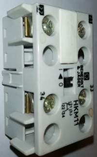 HKM11 - Contact Block, 1NO/1NC, 3 A, 690 V, 2 Pole, MB Series, Screw   .. použitý / used.. cena na dotaz / price on request