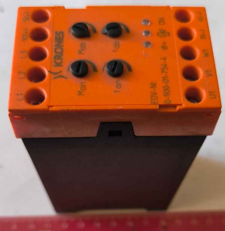 KRONES starting unit relay 0-900-01-754-4, 200-460VAC .. použitý / used... cena na dotaz / price on request