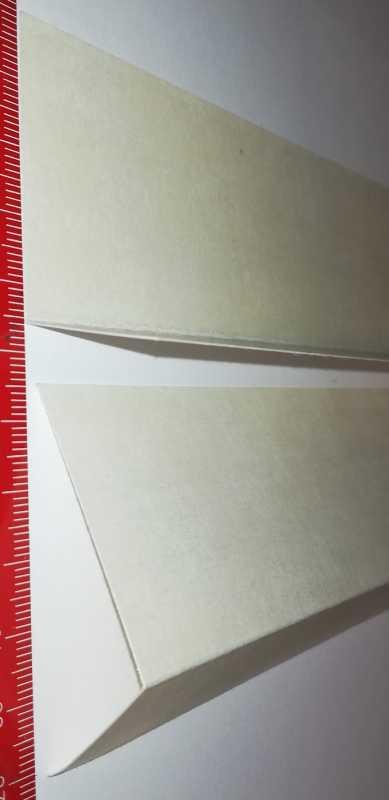 izolační vložka W 45x25x444x0,30mm (přeložený arch 70x444mm), tloušťka 0,30mm , z ukončené výroby