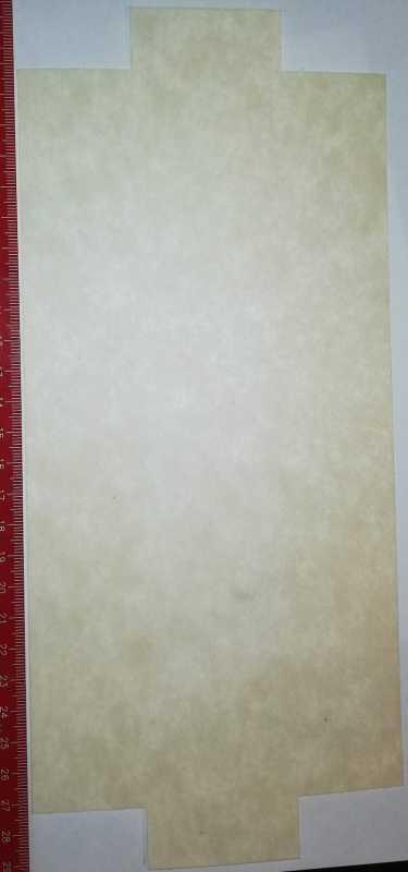 izolační vložka 242x124mm + výstupky, tloušťka 0,30mm , z ukončené výroby