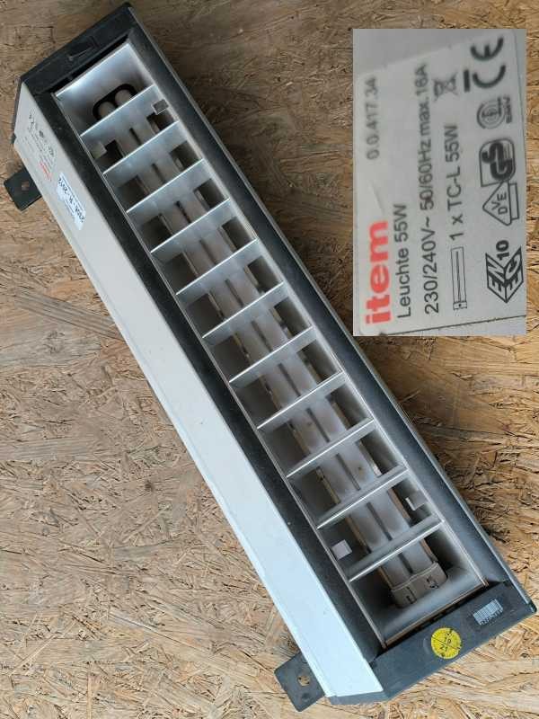 zařívkové světlo dle foto - ITEM 0.0.417.34 Leuchte 55W .. netestováno, určeno na náhradní díly