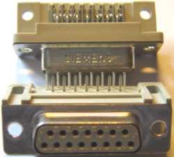 CANON 15 pin samice -  ohnuté vývody-012