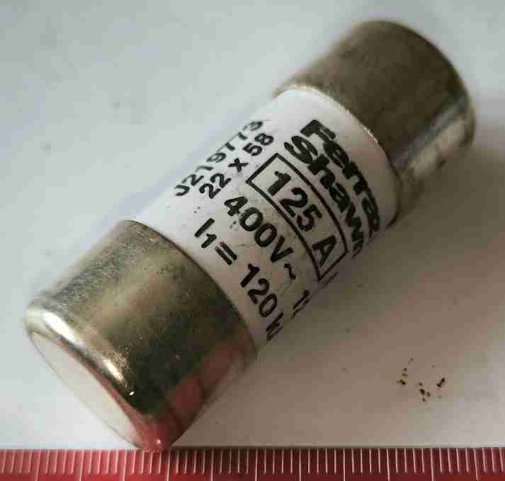J219773J - Ferraz Shawmut 18065 J219773J 125A Cylindrical Cartridge Fuse 400V 22x58