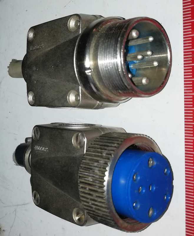 konektory JAEGER - pár, neupřesněný typ,  .. použitý / used