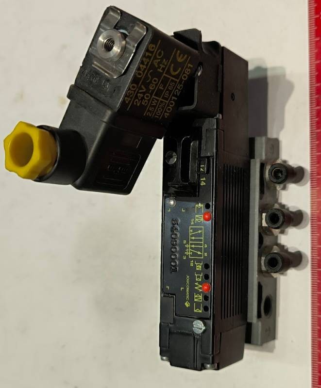 JOUMATIC sestava (001), dle foto - ventil 54090001 + elektromagnet 430004416 24Vac + konektor