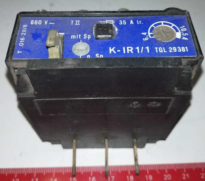 K-IR1/1 TGL29381 - 10,5A ..  cena na dotaz / price on request
