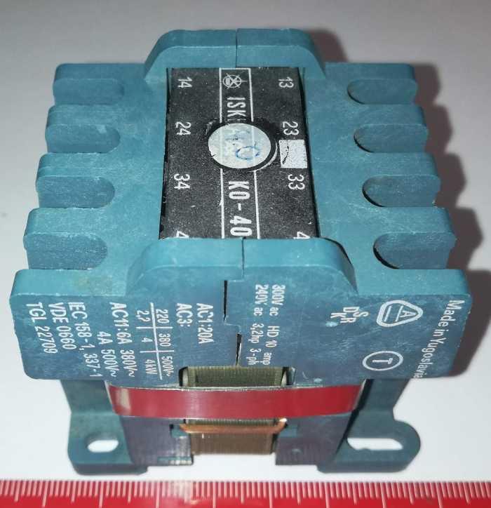 stykač ISKRA K0-40E 220V 50Hz .. cena na dotaz / price on request