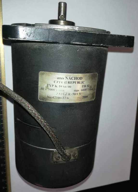 Tachodynamo K10A6 -  6000 ot./min, 80V/1000 .. z demontáže / used   .. cena na dotaz / price on request