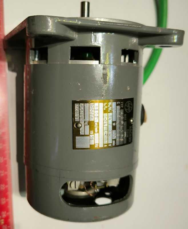 K2PL183 - MEZ náchod 10W 24/24V 0,24/0,7A 4500ot/min r.v.1975  .. použitý / used   .. cena na dotaz / price on request