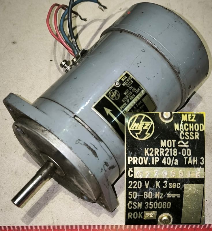 motor MEZ K2RR218-00  .. použitý / used .. cena na dotaz / price on request