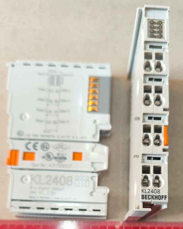 KL2408 - BECKHOFF - Bus Terminal, 8-channel digital output, 24 V DC, 0.5 A, 1-wire connection  .. použitý / used   .. cena na dotaz / price on request