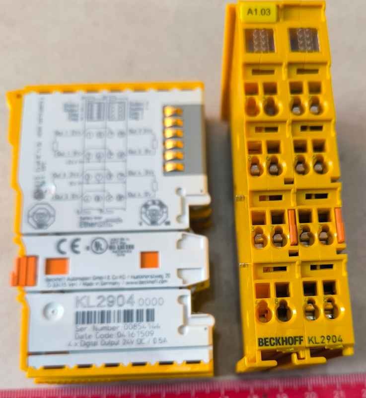 KL2904 - BECKHOFF - Bus Terminal, 4-channel digital output, 24 V DC, 0.5 A, TwinSAFE  .. použitý / used   .. cena na dotaz / price on request