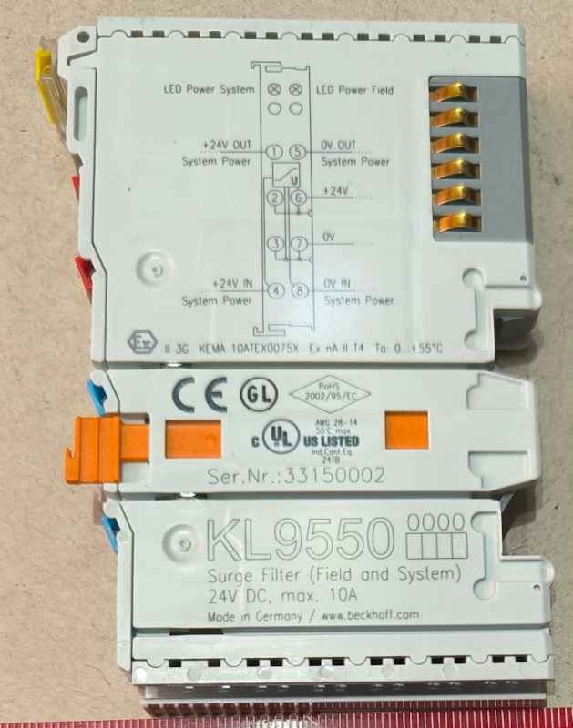 KL9550 - BECKHOFF - System terminal, surge filter system and field supply   .. použitý / used   .. cena na dotaz / price on request