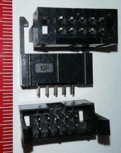 KLS1-202E-10-S-B  2.54mm Pitch Box Header Connector With Latch, 10pin .. balení pláto 72ks za 190Kč