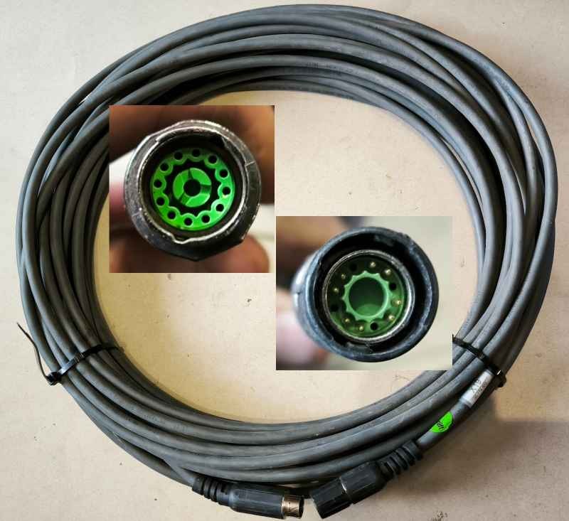 Servomotor cable for KUKA, cca 25m, dle foto .. použitý/used   .. cena na dotaz / price on request (001)