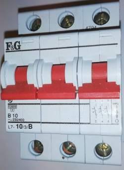 není skladem - jistič  F&G L7-10/3/B B10