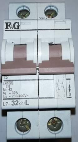 jistič  F&G L7-32/2/L 32A